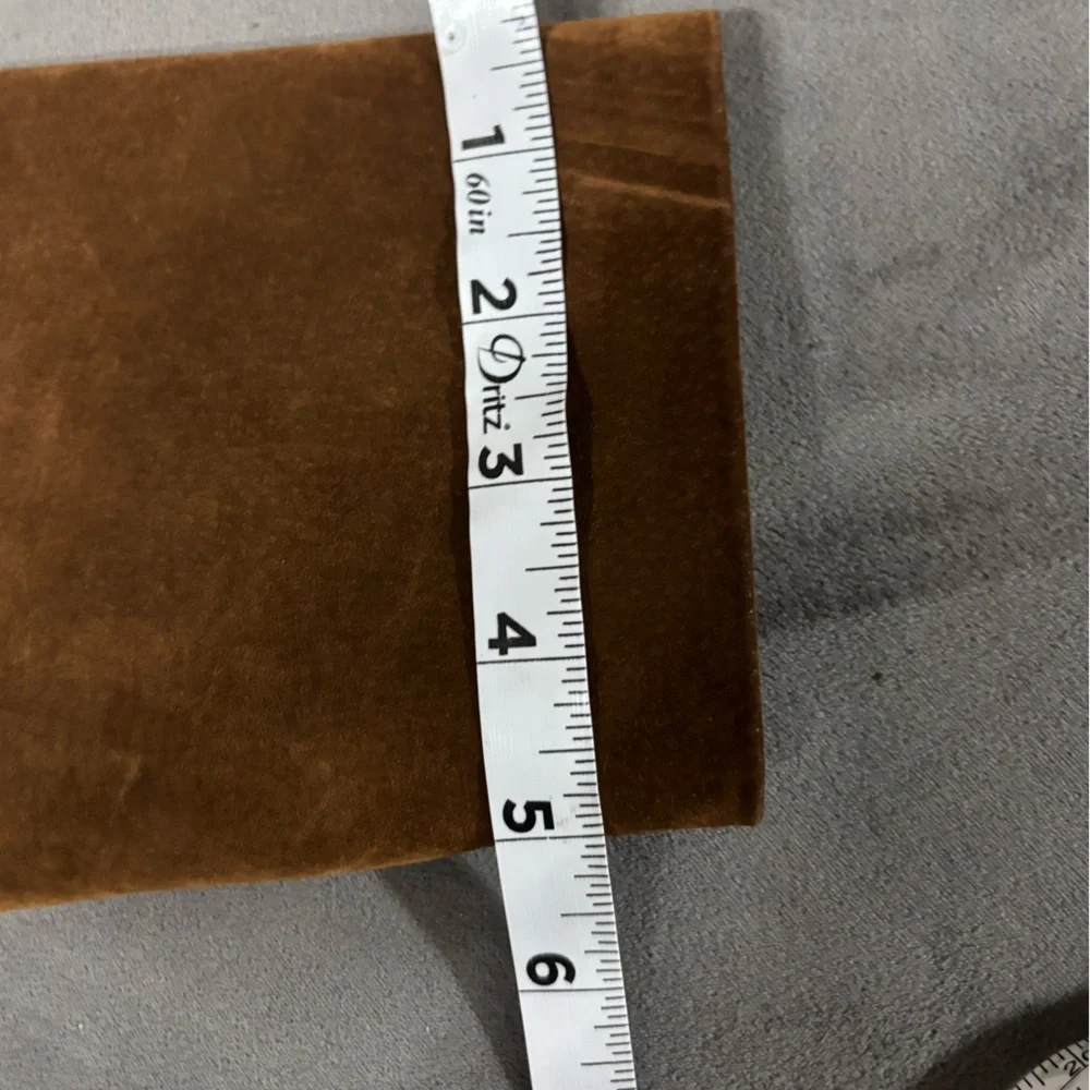 LAGUNA GIRL VINTAGE RETRO GENUINE SUEDE Brown Coat Lined Snap Closure Size M - Picture 10 of 12
